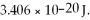 The first vibrational level for NaH lies at 1.154 × 10<sup>-20</sup> J and the second vibrational level lies at   What is the frequency of the photon emitted when a molecule of NaH drops from the second vibrational level to the first vibrational level? A) 1.742 × 10<sup>13</sup> Hz B) 3.399 × 10<sup>13</sup> Hz C) 5.140 × 10<sup>13</sup> Hz D) 6.882 × 10<sup>13</sup> Hz