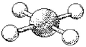 What are the bond angles in the following molecular model of ICl<sub>4</sub><sup>-</sup>?   A) some less than 90° and some less than 120° but greater than 90° B) 90° C) some less than 90° and some less than 180° but greater than 90° D) 90° and 180°