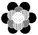 Identify the packing in the figure shown below.   A) body-centered cubic B) cubic closest packed (face-centered cubic)  C) hexagonal closest packed D) simple cubic