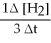 Molecular hydrogen can be made from methane gas by the reaction below.How is the rate of disappearance of CH<sub>4</sub> related to the rate of appearance of H<sub>2</sub>? -   = ? CH<sub>4</sub> (g) + H<sub>2</sub>O (l) → CO (g) + 3H<sub>2</sub> (g)  A) +   B) +   C) + 3   D) none of these