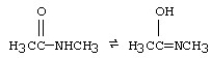 The following two isomers of C<sub>3</sub>H<sub>7</sub>NO exist in equilibrium with each other in solution:   If K<sub>c</sub> = 0.57 at 25°C and the initial concentration of the reactant is 0.50 M and the product is 0.70 M,what are the concentrations at equilibrium? A) [reactant] = 0.43 M and [product] = 0.24 M B) [reactant] = 0.67 M and [product] = 0.38 M C) [reactant] = 0.76 M and [product] = 0.44 M D) [reactant] = 0.82 M and [product] = 0.47 M