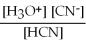 For acid solutions of the same molarity acid strength is proportional to the equilibrium concentration of H<sub>3</sub>O<sup>+</sup>.For equimolar solutions of acids,which equilibrium expression below corresponds to the strongest acid? A) K<sub>c </sub>=   = 3.5 × 10<sup>-4</sup> B) K<sub>c </sub>=   = 3.5 × 10<sup>-8</sup> C) K<sub>c </sub>=   = 4.5 × 10<sup>-4</sup> D) K<sub>c </sub>=   = 4.9 × 10<sup>-10</sup>