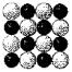 In the picture representing binary hydride AH<sub>x</sub>,lightly-shaded spheres represent H atoms or ions and darkly-shaded spheres represent atoms or ions of the other element,A.The oxidation state of hydrogen and the oxidation state of element A in the binary hydride shown below are   A) +1 and -3. B) +1 and -1. C) -1 and +1. D) -1 and +3.