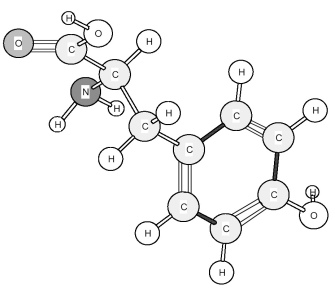 Identify the amino acid shown below.   A) Cysteine (Cys)  B) Serine (Ser)  C) Threonine (Thr)  D) Tyrosine (Tyr) 