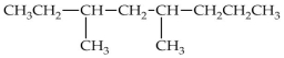 What is the IUPAC name of the compound shown?   A) 2-ethyl-4-methylheptane B) 4-methyl-2-ethylheptane C) 4,6-dimethyloctane D) 3,5-dimethyloctane E) 6-ethyl-4-methylheptane
