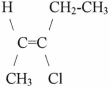 The name of the molecule shown is   A) cis-3-chloro-2-pentene. B) trans-3-chloro-2-pentene. C) cis-3-chloro-3-pentene. D) trans-3-chloro-3-pentene. E) monochloro-2-cis-pentene.