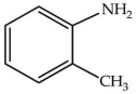 What is the correct IUPAC name of the compound shown?   A) N-methyl aniline B) 2-methyl aniline C) 1-methyl aniline D) 1-methyl-2-aniline E) 1-methyl-1-aniline