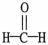 Which molecule is formaldehyde? A)    B)    C)    D)    E)   