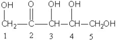 Which of the following carbons in the molecule below is a chiral carbon?   A) Carbons 1 and 5 B) Carbons 3 and 4 C) Carbons 2,3,and 4 D) All carbons are chiral.