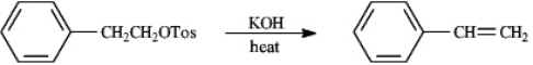 Instructions: Consider the reaction below to answer the following question.   Refer to instructions. The mechanism for this reaction is: A)  S<sub>N</sub>2 B)  E2 C)  S<sub>N</sub>1 D)  E1