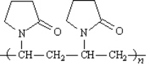 Povidone is produced commercially as a series of products having mean molecular weights ranging from about 10,000 to 700,000. Complexed with iodine, povidone yields an iodophor, marketed under the tradename Betadine, which is used as a topical anti-infective.   Identify the monomer unit(s) in povidone.