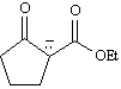 Write a resonance structure for the anion below.
