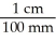The conversion factor used to convert 15.0 inches to cm is A)    . B)    . C)    . D)    . E)    .