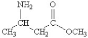 Which of the following molecules contains both a carbonxylic acid group and an amine group? A)    B)    C)    D)    E)   