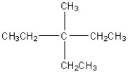 Which of the following is a correct line structure for the following molecule?   A)    B)    C)    D)   