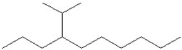 What is the IUPAC name of the compound shown?   A) 4-propyldecane B) 4-isopropyldecane C) 3-hexyl-2-methylhexane D) 4-isobutyldecane E) 4-sec-butyldecane