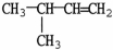 What is the IUPAC name of the molecule shown?   A) isopentene B) 3-methyl-1-butene C) 3-methyl-1,2-butene D) 2-methyl-3-butene E) 1,1-dimethyl-2-propene
