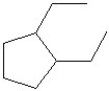 Which of the following is the bond line drawing for 2-ethyl-1-methylcyclopentanol? A)    B)    C)    D)    E)   