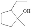 Which of the following is the bond line drawing for 2-ethyl-1-methylcyclopentanol? A)    B)    C)    D)    E)   