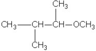 Which molecule shown is a secondary alcohol? A)    B)    C)    D)   