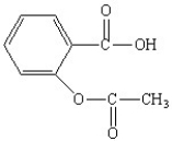 The functional groups in the aspirin molecule shown are   A) aromatic;carboxylic acid. B) aromatic;ester. C) carboxylic acid;ester. D) aromatic;carboxylic acid;ester. E) amide;aromatic;carboxylic acid.