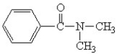 Which is the correct structure for N,N-diethyl benzamide? A)    B)    C)    D)    E)   