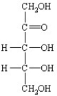 Which of the following is a ketopentose? A)    B)    C)    D)    E)   