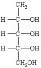 Which of the following is a ketopentose? A)    B)    C)    D)    E)   