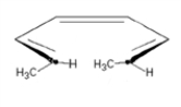 Predict the product (including stereochemistry) when the following substance reacts under thermal conditions.  