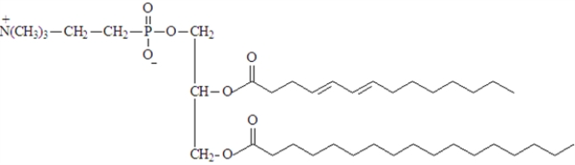 The following compound could be classified as all of the following except which one? ​   ​ A) Phospholipid B) Glycerophosopholipid C) Sphingomyelin D) Phosphodiester