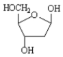 Exhibit 25-9 Choose a structure from the list provided below that best fits each of the following descriptions.Place the letter of the structure in the blank to the left of the description.There is only one correct answer for each question. -_____ a 1,4' β-glycoside A)   B)   C)   D)   E)   F)  
