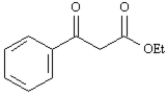 Give the structures of the ester precursors for the following Claisen condensation product and formulate the reaction.  