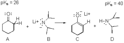 Exhibit 22-3 Consider the reaction below to answer the following question(s).   -Refer to Exhibit 22-3.The strongest base in the reaction is: