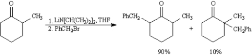 Exhibit 22-6 Consider the reaction below to answer the following question(s):   -Refer to Exhibit 22-6.Write the complete stepwise mechanism for the reaction above.Show all intermediate structures and all electron flow with arrows.