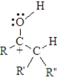 Examine the following generalized structure.   This represents A) the acid catalyzed intermediate between an keto and enol tautomer. B) the base catalyzed intermediate between an keto and enol tautomer. C) one of the resonance forms of the acid catalyzed intermediate between an keto and enol tautomer. D) one of the resonance forms of the acid catalyzed intermediate between an keto and enol tautomer..