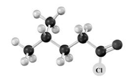 What is the name of the product when the following substance reacts with NaCH<sub>3</sub>COO? Atoms other than carbon and hydrogen are labeled.   A) 4-methylbutanoic acid B) acetic 4-methylbutanoic anhydride C) 4-methylbutyl acetate D) acetyl 4-methylbutanoate E) No reaction occurs.