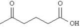 What is the correct name for the following structure?   A) 2-oxohexanoic acid B) 5-oxohexanoic acid C) methyl butroxoketone D) 4-ketopentanoic acid