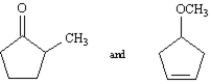 How would you use <sup>1</sup>H and <sup>13</sup>C NMR to help you distinguish between these two isomeric structures?  