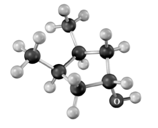 Draw the skeletal structure of the product if the following alcohol were treated with HF in pyridine.Atoms other than carbon and hydrogen are labeled.  