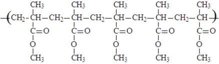 Consider the following polymer.   Draw the condensed formula for its monomer.