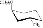 Exhibit 4-2 For each substituted cyclohexane below,draw its ring-flip isomer.Circle the most stable conformation. -Refer to Exhibit 4-2.  