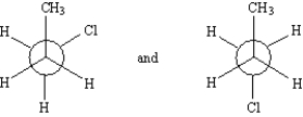 Exhibit 4-4 Label each pair of compounds below as: -_____   A) conformational isomers B) stereoisomers C) constitutional isomers D) identical