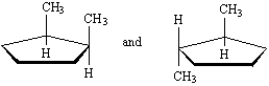 Exhibit 4-4 Label each pair of compounds below as: -_____   A) conformational isomers B) stereoisomers C) constitutional isomers D) identical