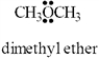 The condensed structure for dimethyl ether looks symmetrical.However,dimethyl ether has a dipole moment.Draw a structure that explains this and indicate the expected direction of the molecular dipole moment.  