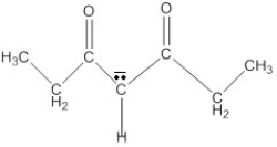 ​Draw the resonance forms of 3,5-heptanedione anion. ​  