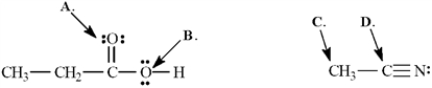 Exhibit 1-3 Determine the hybridization for the indicated atoms in each structure below.   -Refer to Exhibit 1-3.The hybridization of this carbon atom (C) is ______.