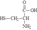 Fill in any nonbonding valence electrons that are missing from the following structural representation of the amino acid cysteine.  
