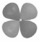 Which of the following represents a hybrid orbital? A)    B)    C)    D)   