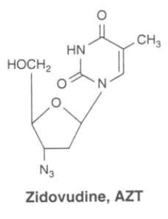 Azidothymidine (AZT; also called zidovudine)  is a structural analog of thymidine.On the basis of its structure, what is its most likely mode of action against the human immunodeficiency virus (HIV) ?   A) It is a protease inhibitor (inhibits gag-pol processing) . B) It is an integrase inhibitor. C) It causes early termination of HIV cDNA synthesis. D) It causes early termination of HIV RNA synthesis. E) It blocks the translation of viral proteins.