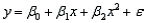 A regression model of the form   is called a quadratic model or a second-order polynomial model.